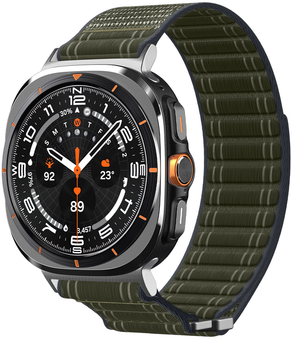 Spigen Fabric Band Hook And Loop Samsung Galaxy Watch Ultra 47 mm Green
