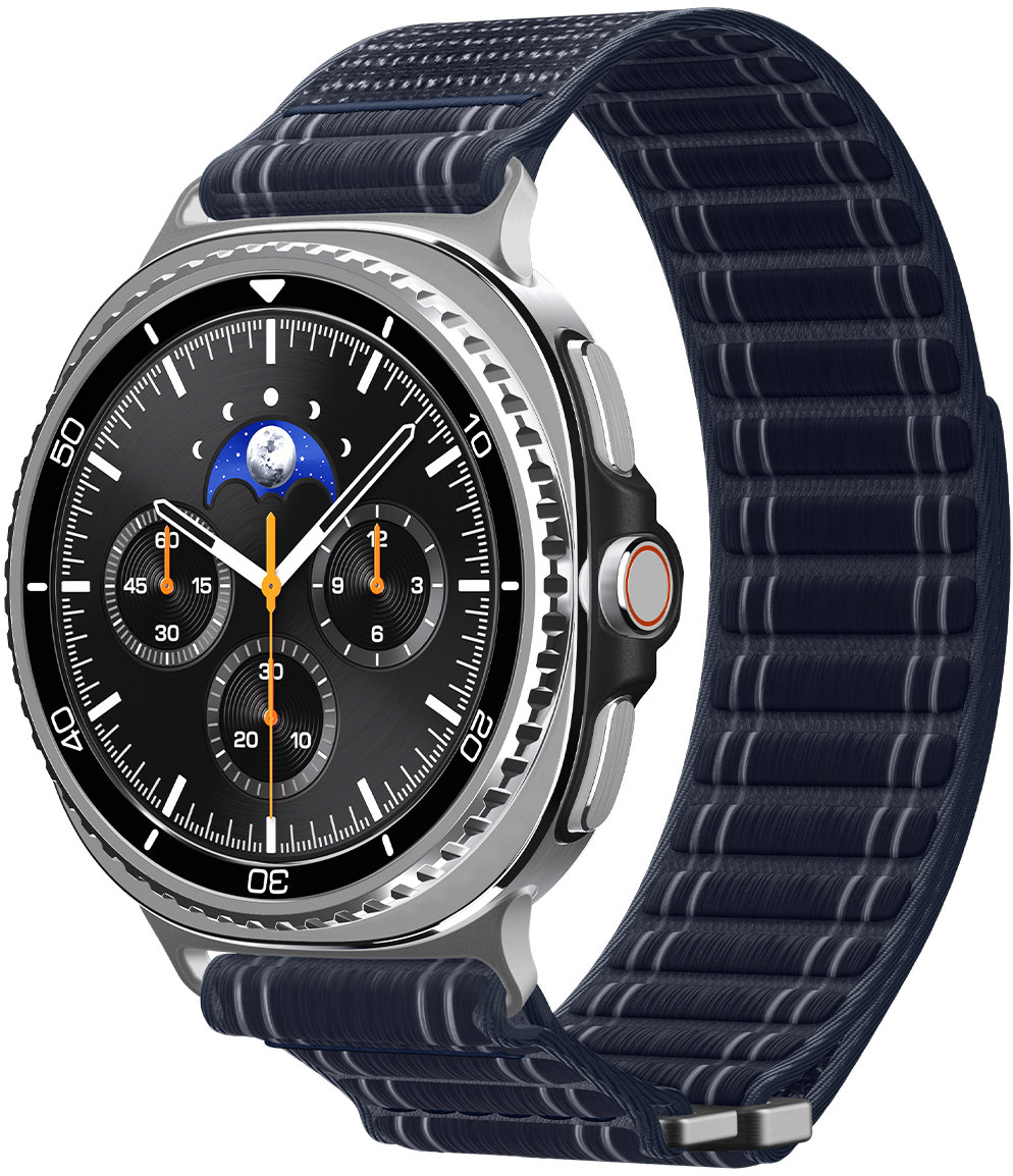 Spigen Fabric Band Hook a Loop Samsung Galaxy Watch 8 46 mm/44 mm/40 mm Navy