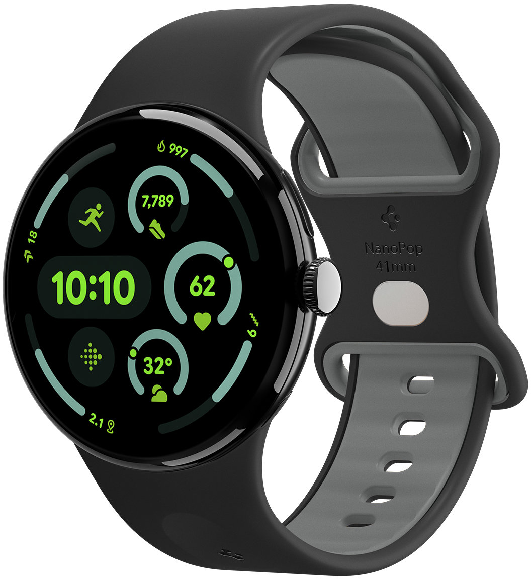 Spigen Nano Pop Band Black Sesame Google Pixel Watch 4/3/2/1 41 mm