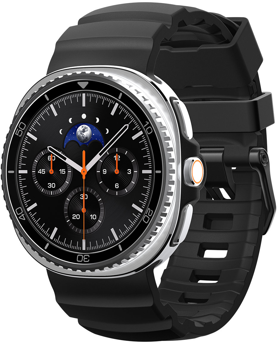 Spigen Silicone Band Samsung Galaxy Watch 8 46 mm/44 mm/40 mm Black