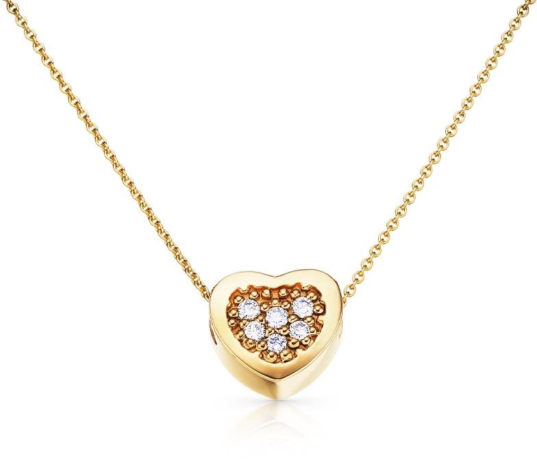 Dolcze Heart Dia Yellow (Au 585/1000, 1,68 g)