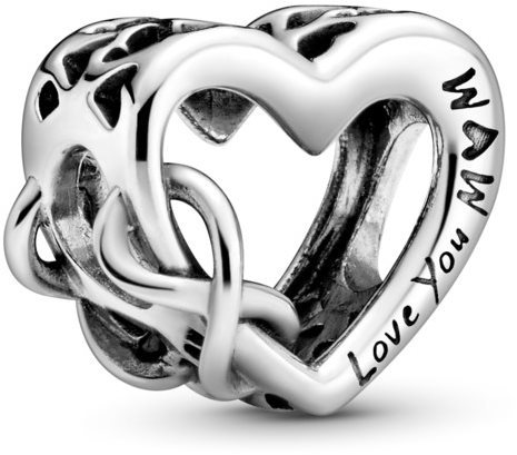 PANDORA Moments People 798825C00 Srdce s nekonečnom Love You Mom (Ag 925/1000, 2,1 g)
