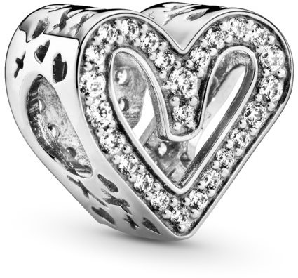 PANDORA Moments People 798692C01 Trblietavé srdce nepravidelného tvaru (Ag 925/1000, 2,2 g)