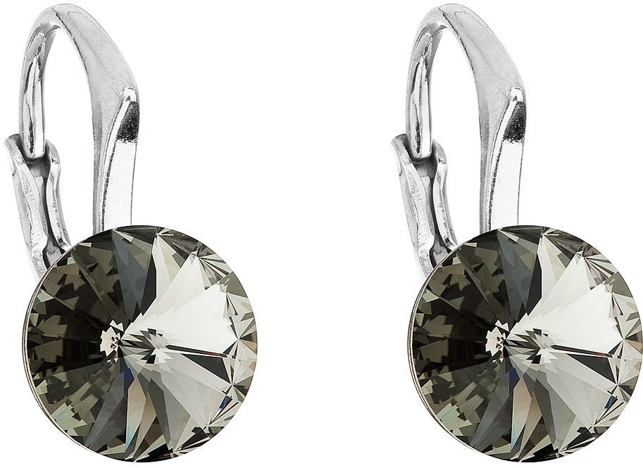 EVOLUTION GROUP 31229.3 black diamond dekorované krištáľmi Swarovski® (Ag 925/1000, 1,6 g)