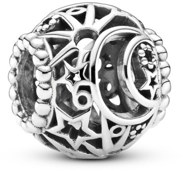 PANDORA Moments 799183C00 Dierovaný, Slnko, hviezdy a mesiac (Ag 925/1000, 1,85 g)