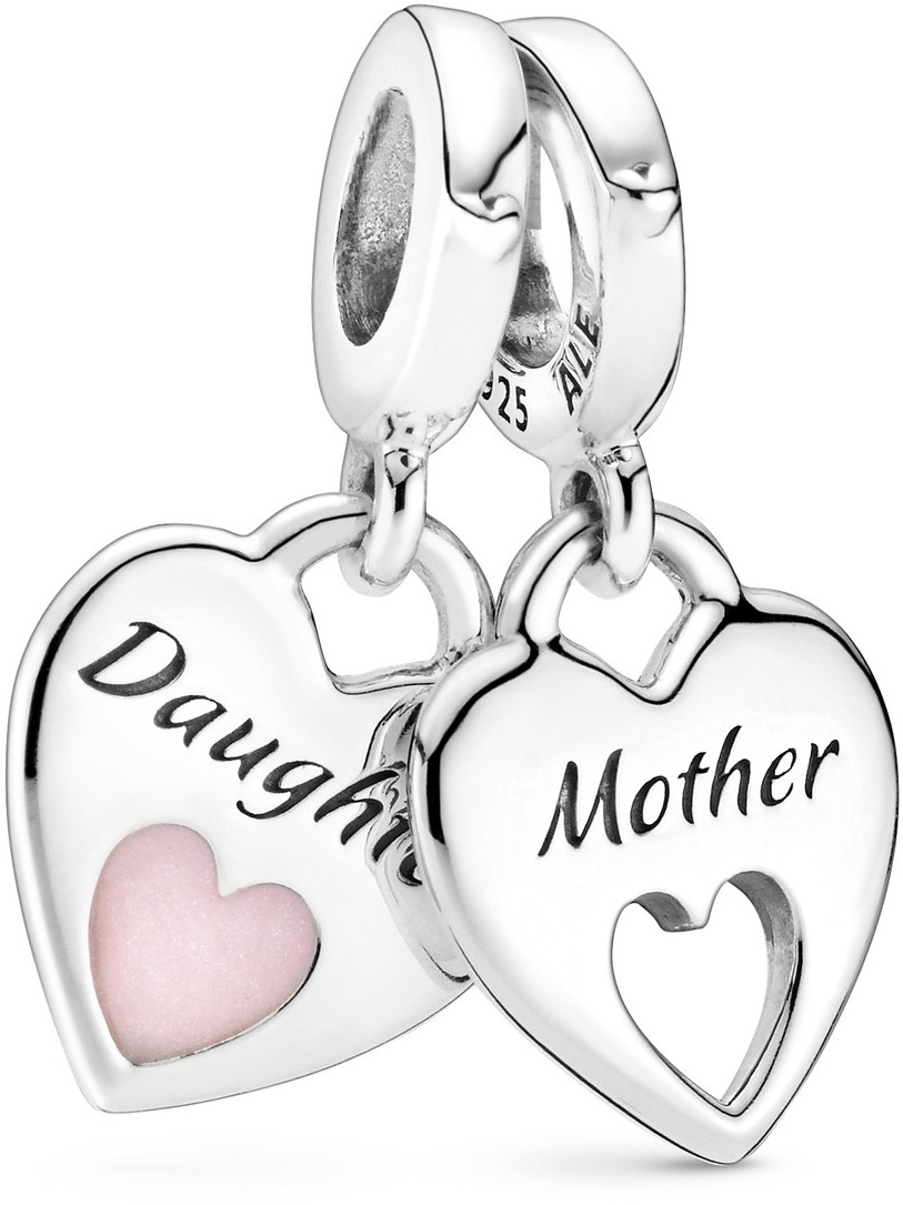 PANDORA Dvojité rozdelené srdce 799187C01 (Ag 925/1000, 2,88 g)