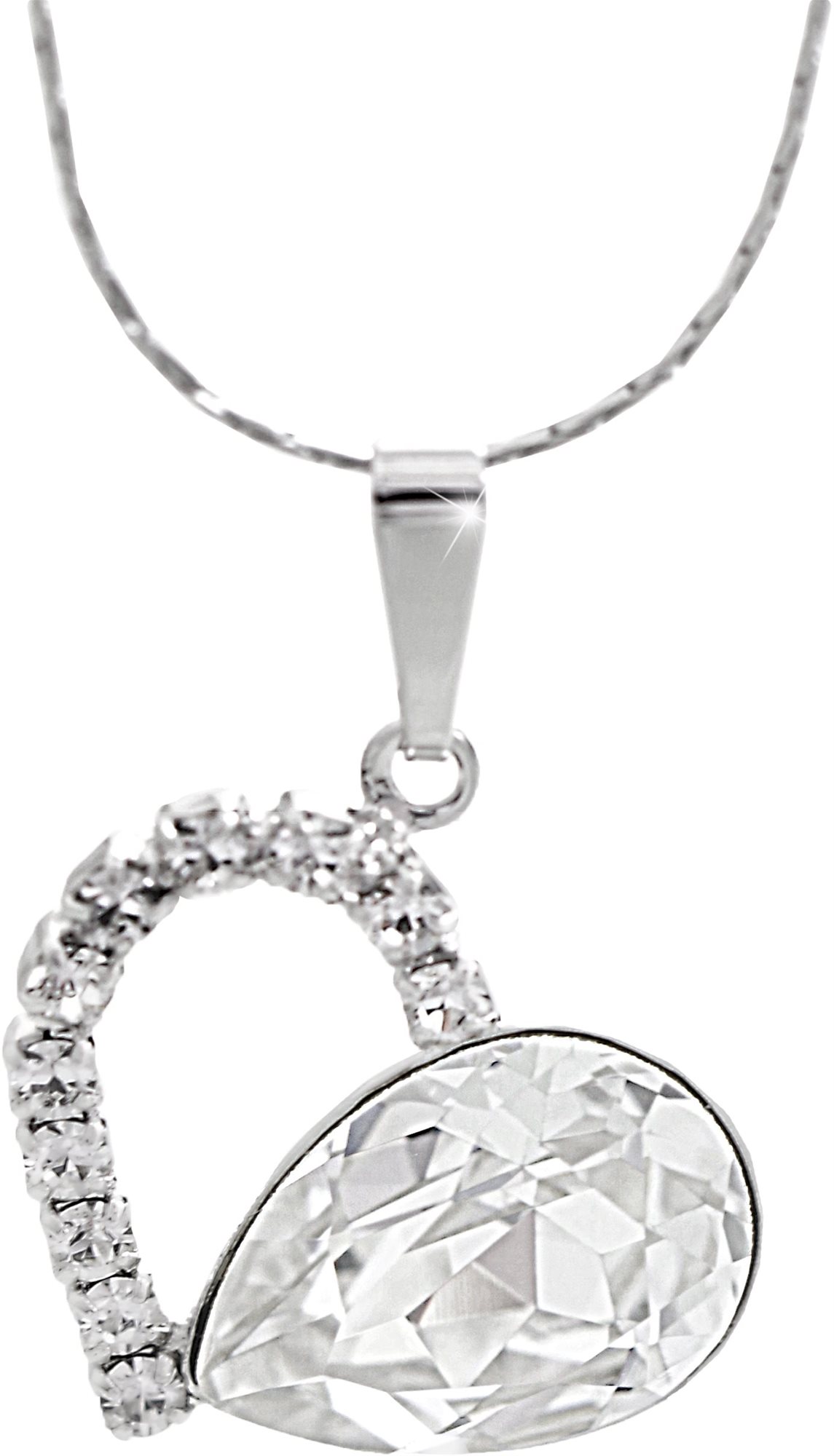 JSB Bijoux Srdce s kameňom Swarovski Crystals 61300857cr