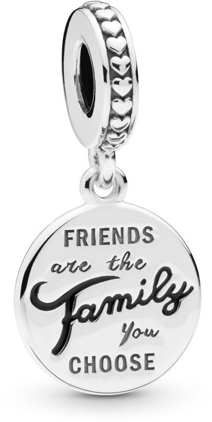PANDORA Moments People 798124EN16 Visiaci, Priatelia sú rodina (Ag 925/1000, 2,8 g)