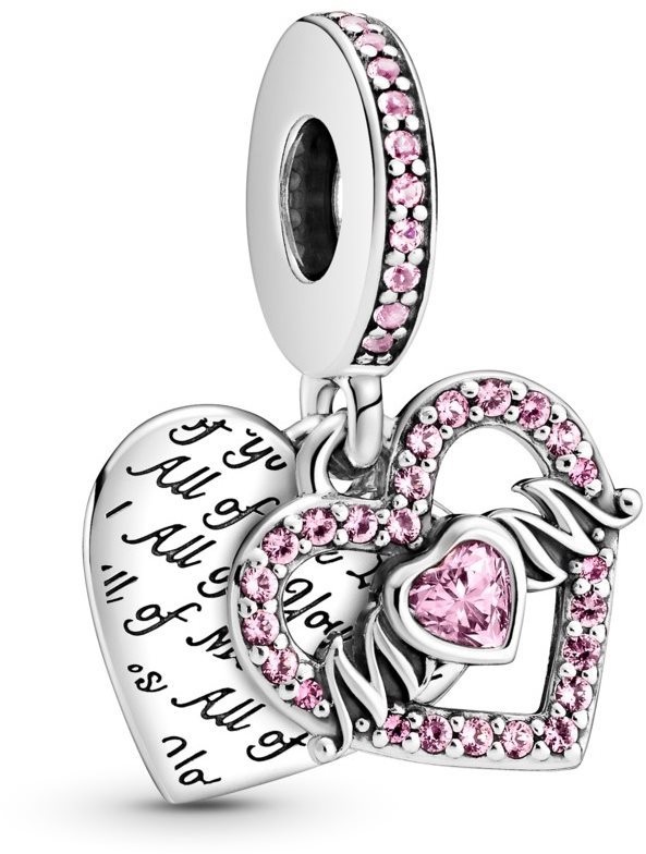 PANDORA Moments Passions 799402C01 Visiaci, Srdce a mamička (Ag 925/1000, 3,2 g)