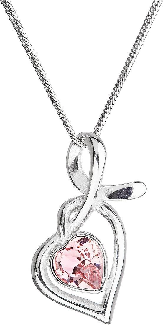 EVOLUTION GROUP 32071.3 rose dekorovaný kryštálmi Swarovski (Ag 925/1000, 1,5 g)