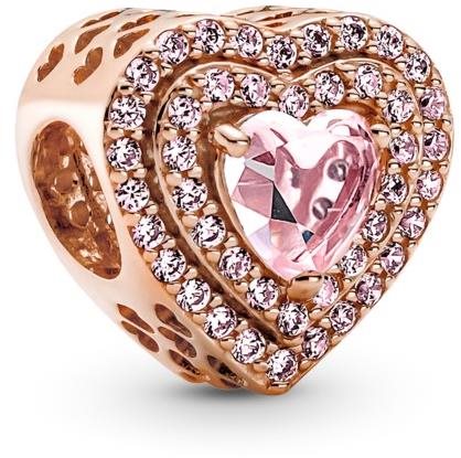 PANDORA Timeless 789218C01 Trblietavé vyvýšené srdce