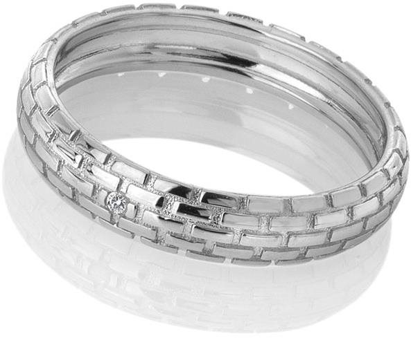 HOT DIAMONDS Woven DR234 (Ag 925/1000, 2,1 g), veľkosť 51