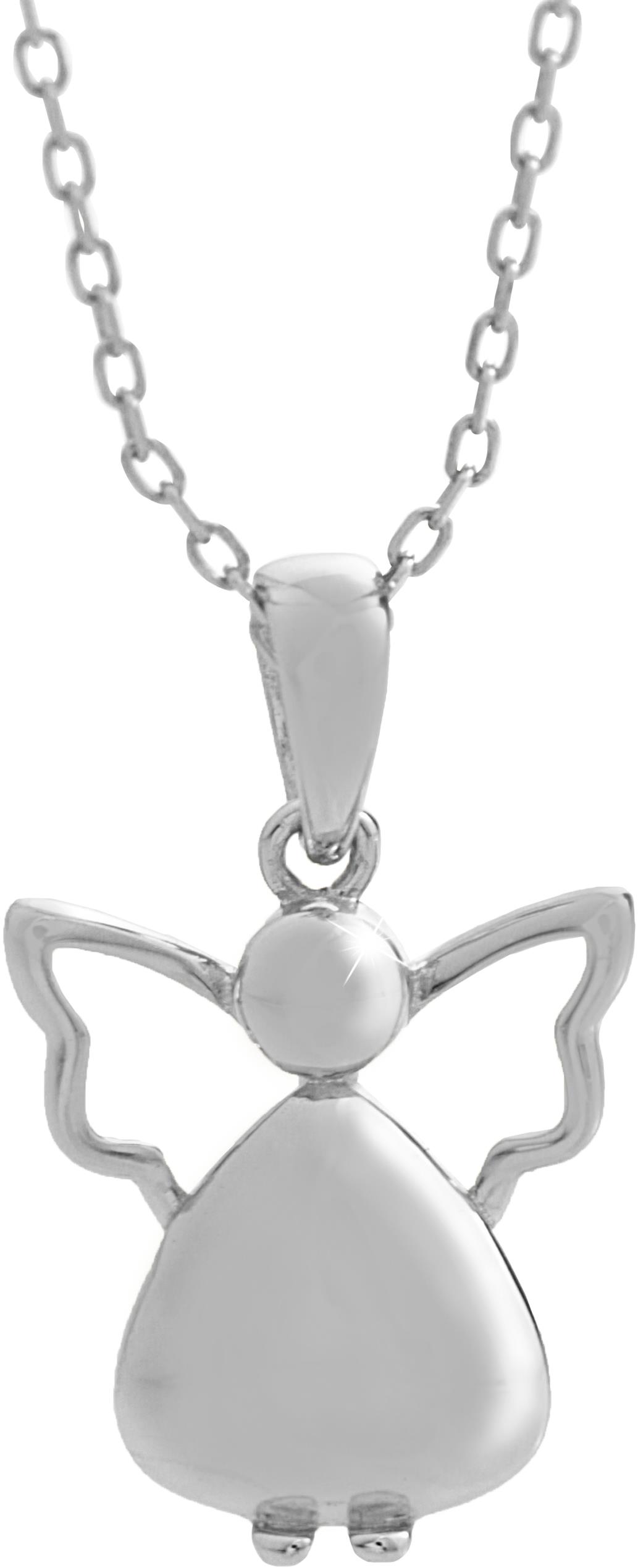 JSB Bijoux Strieborný náhrdelník bacuľatý anjelik bez kryštálov (Striebro 925/1000)