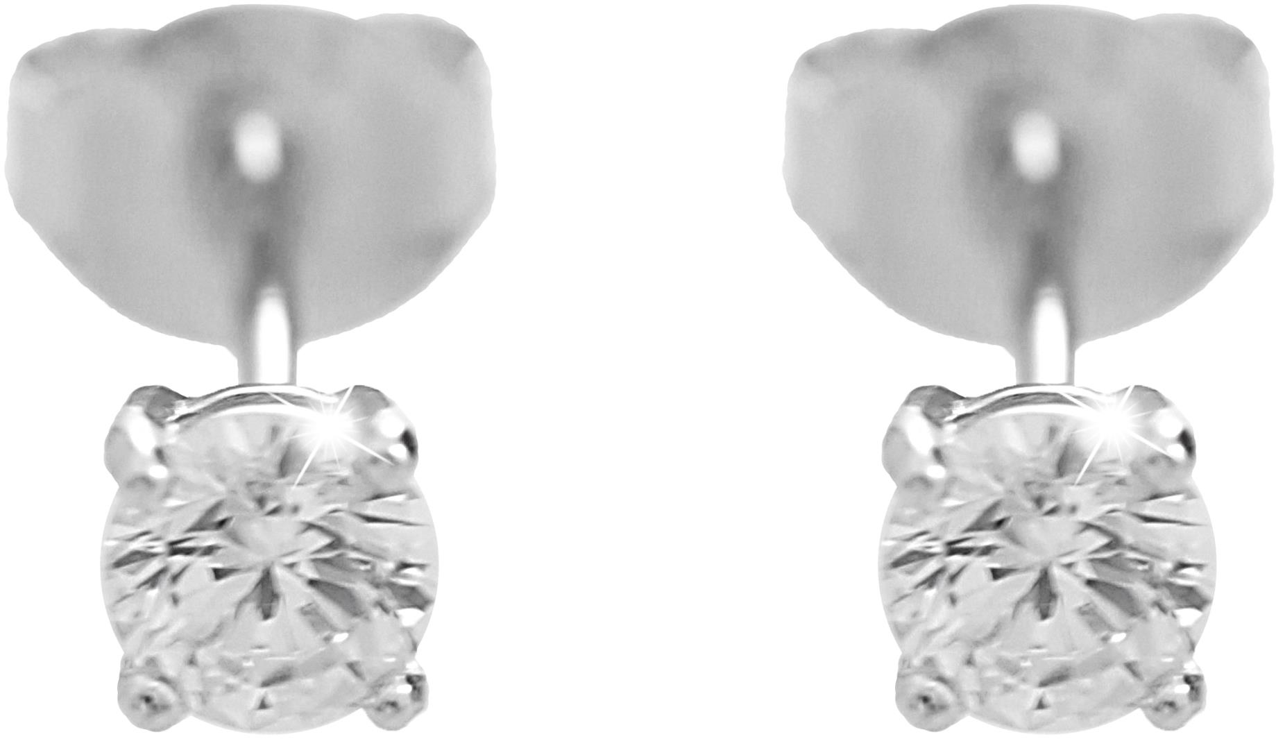 JSB Bijoux Strieborné náušnice Zirkóny menšie 92400419cr (Ag 925/1000; 0,38 g)