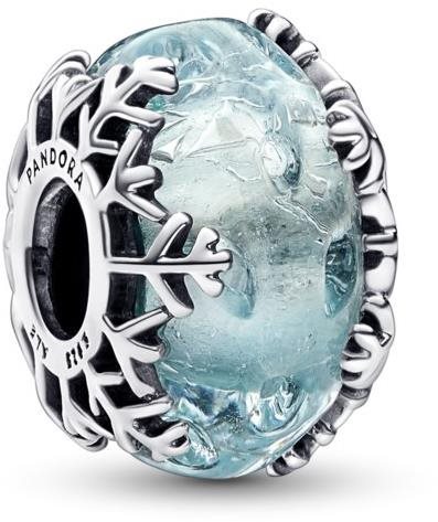 PANDORA Moments 792377C00 Murano Zimná modrá snehová vločka (Ag 925/1000, 3,6 g)