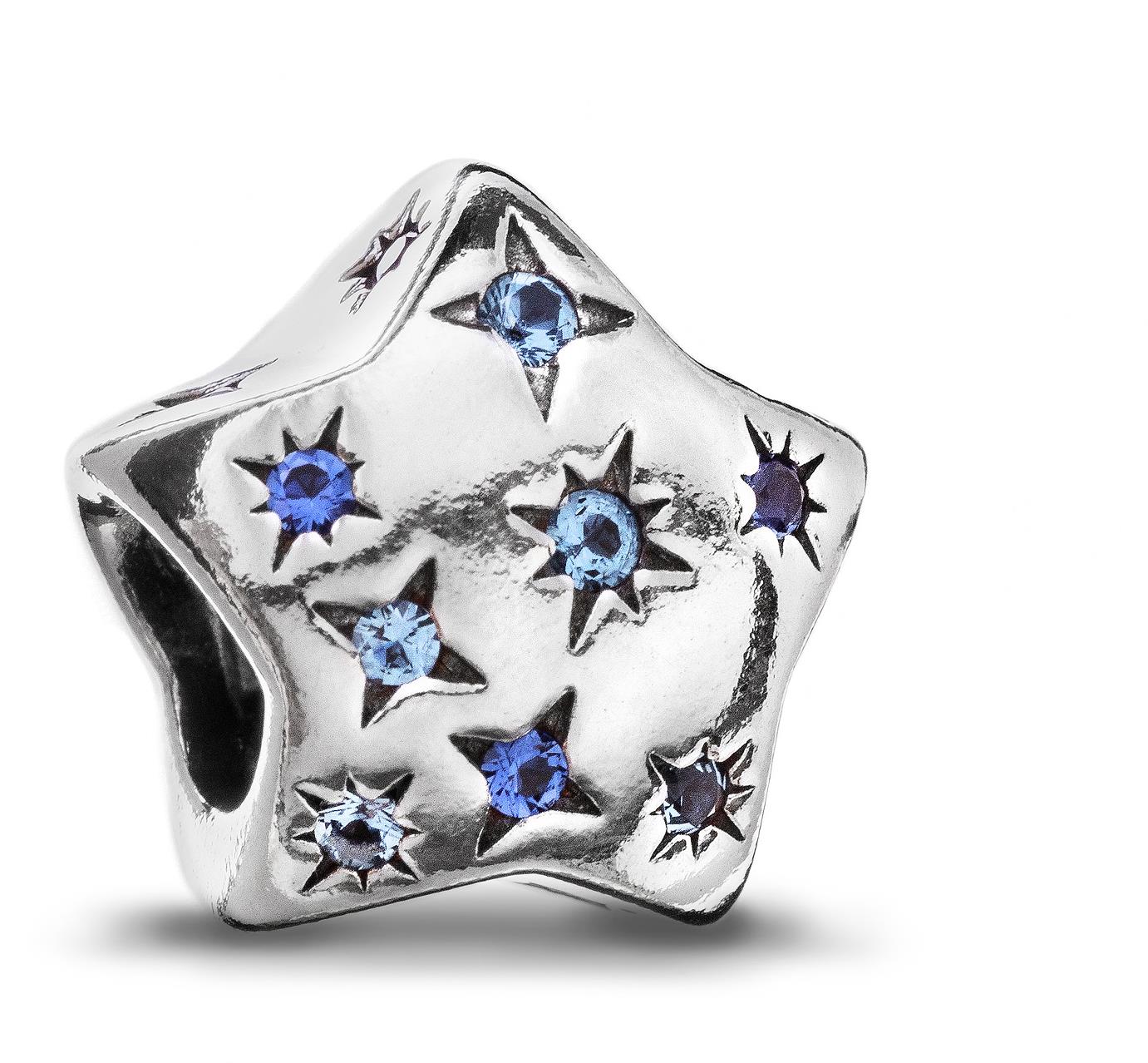 PANDORA model 792974C01 Výrazná trblietavá hviezda (Ag 925/1000, 2 g)