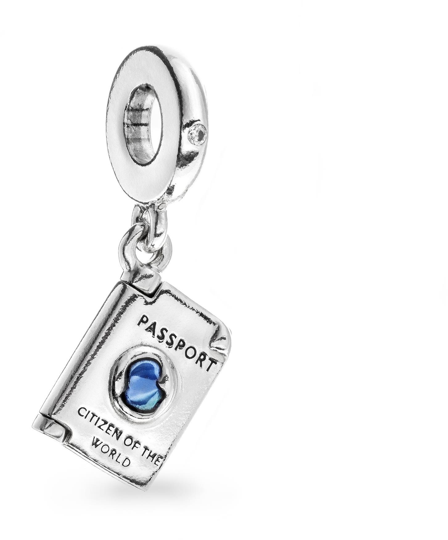 PANDORA Otvárací cestovný pas 792680C01 (Ag 925/1000, 2,9 g)