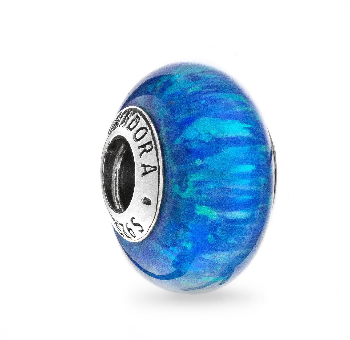 PANDORA Trblietavý tmavomodrý oceán 791691C02 (Ag 925/1000, 2,1 g)