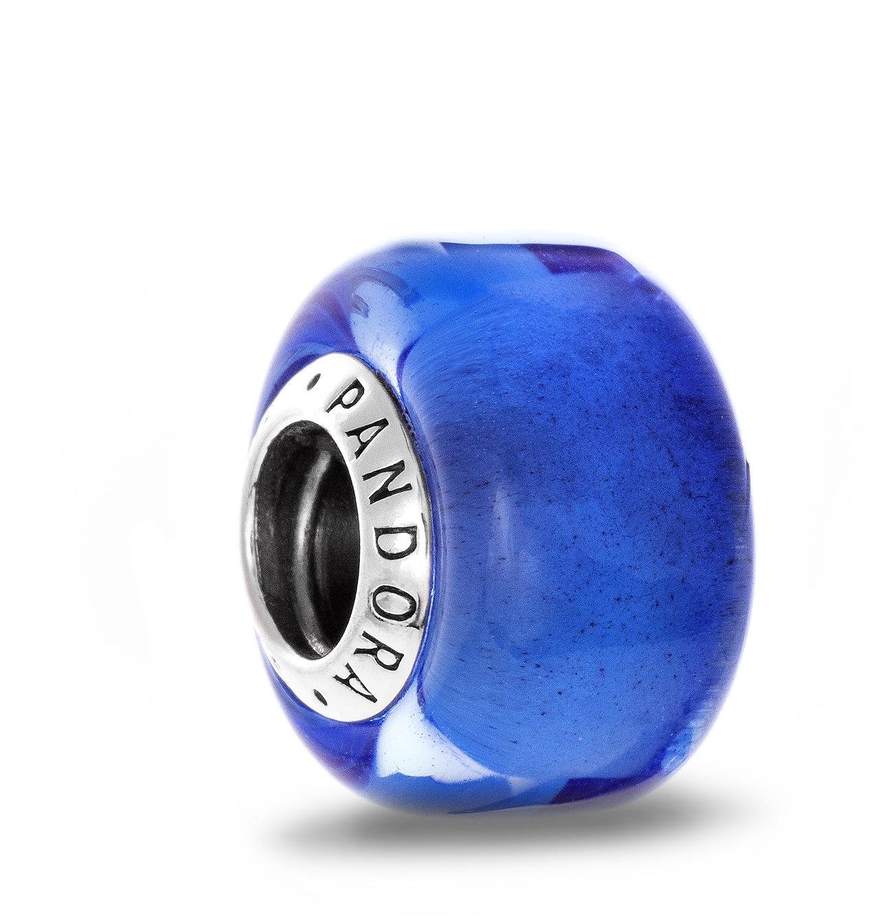 PANDORA model 793105C00 Mini z modrého Murano skla (Ag 925/1000, 1,89 g)