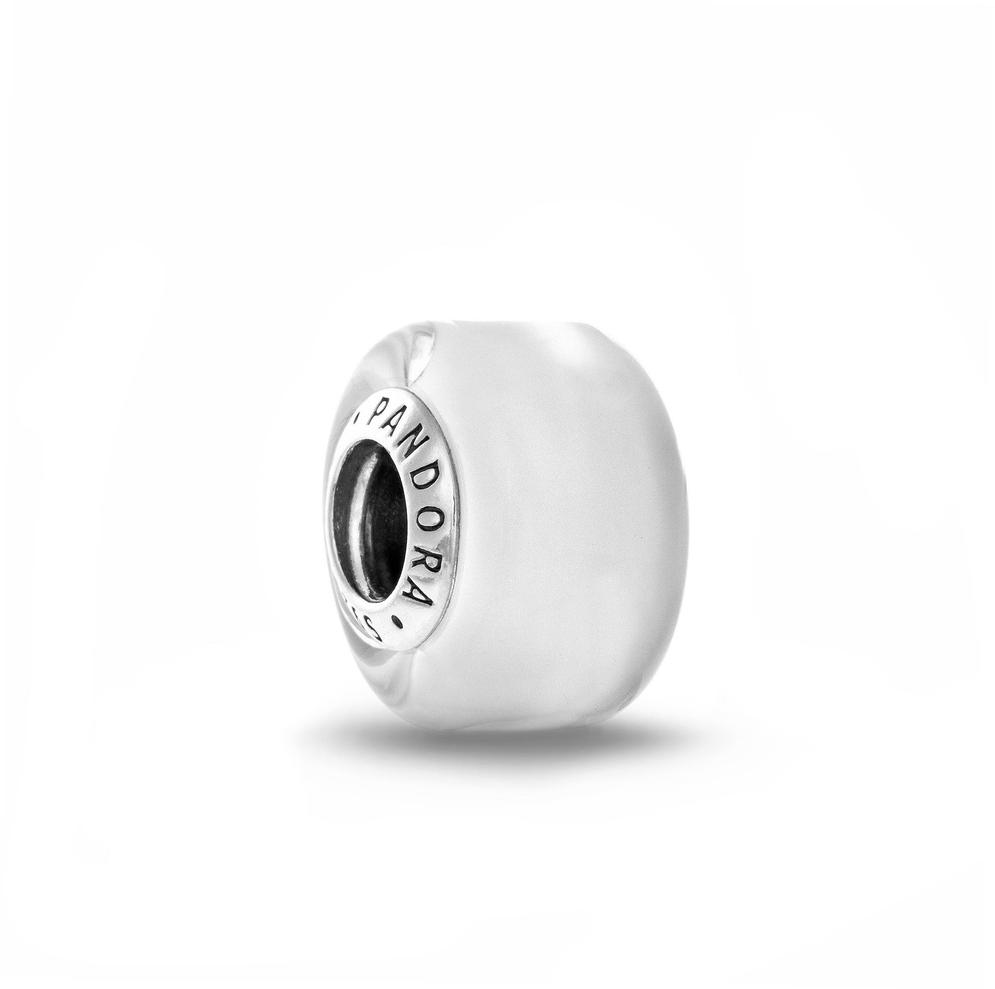 PANDORA model 793118C00 Mini z bieleho Murano skla (Ag 925/1000, 1,9 g)