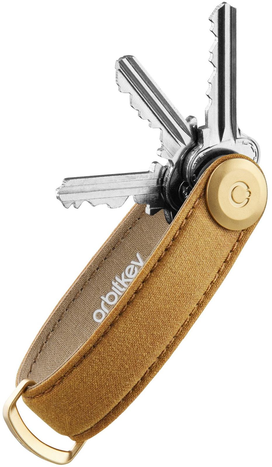 ORBITKEY Key Organiser 2.0 Waxed Canvas – Golden Sand