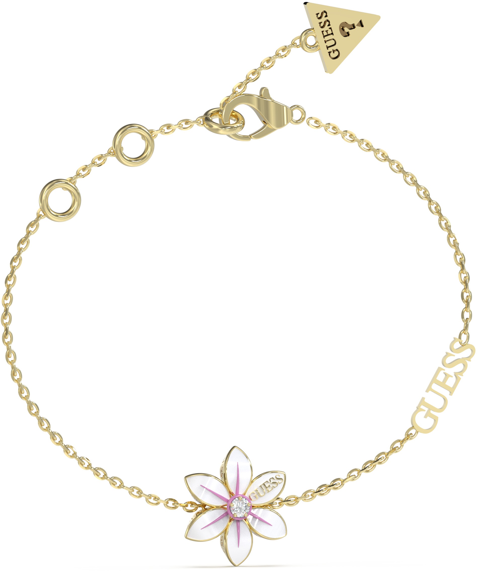 GUESS Náramok White Lotus JUBB04134JWYGWHS