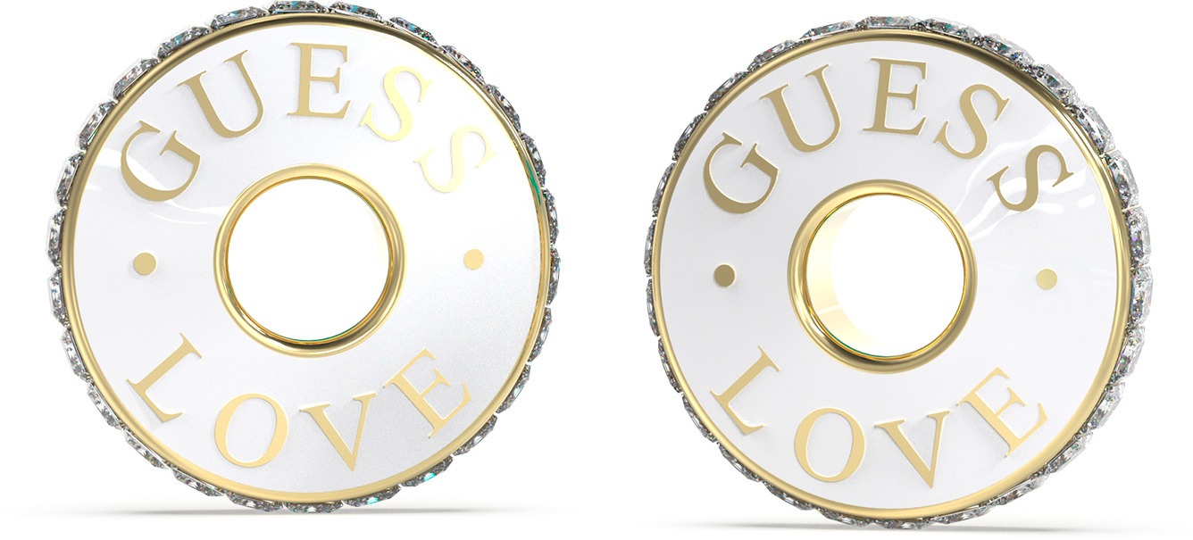 GUESS Náušnice Love Guess JUBE04084JWYGWHT/U