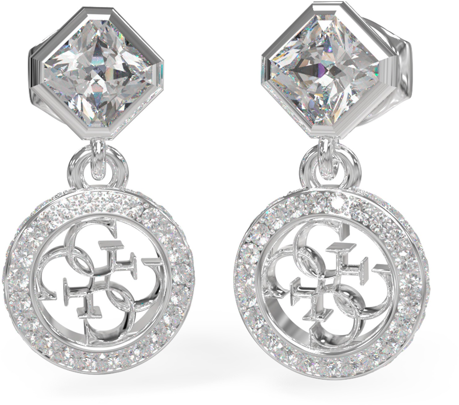 GUESS Náušnice 4G Crush JUBE04154JWRHT/U