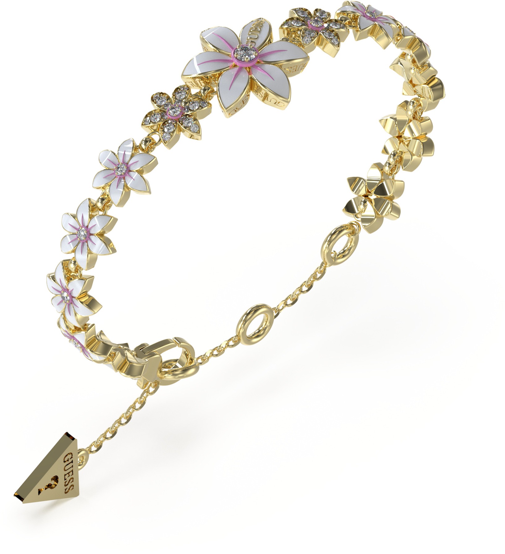 GUESS Náramok White Lotus JUBB04128JWYGWHS