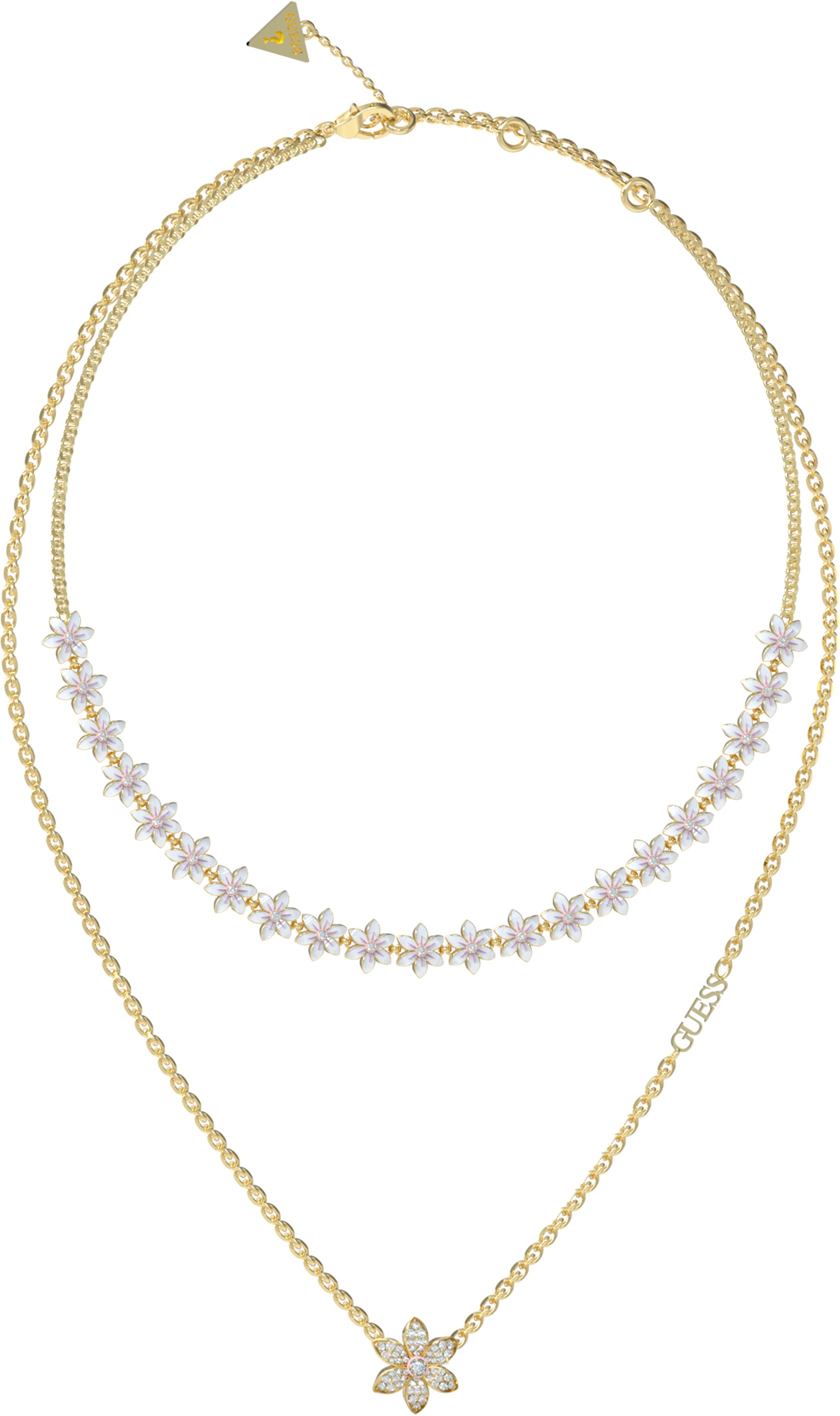 GUESS Náhrdelník White Lotus JUBN04130JWYGWHT/U