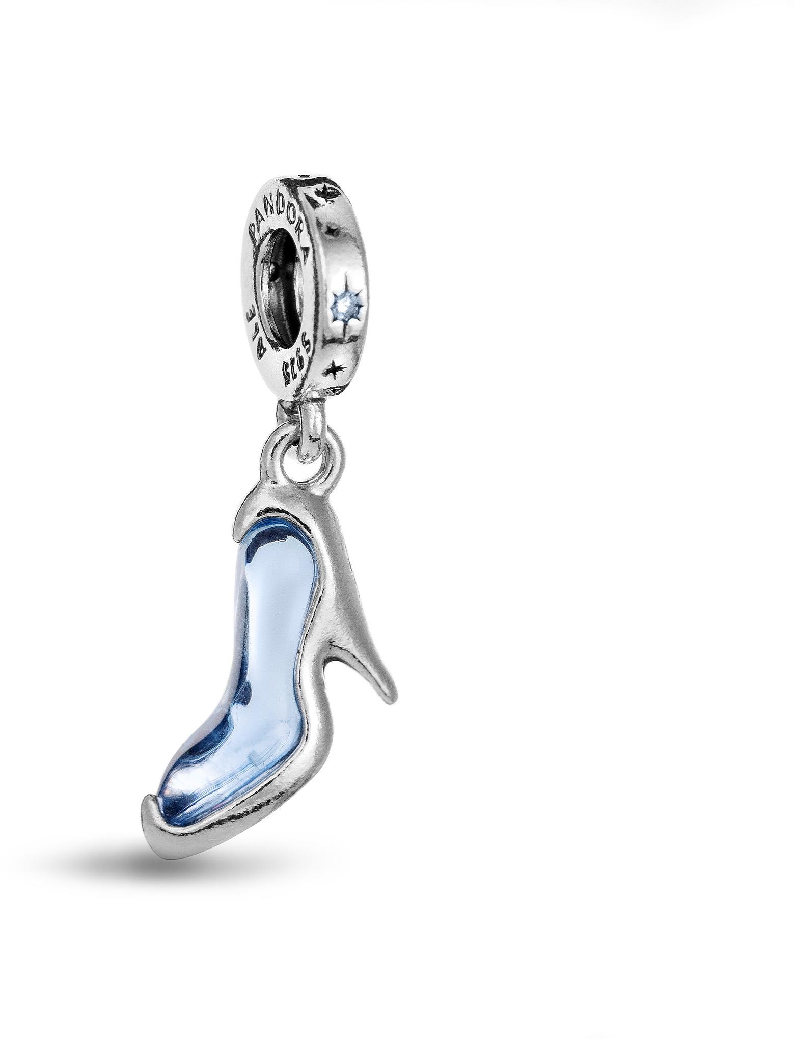 PANDORA 793071C01 Visiaci, Disney Popoluškina sklenená črievička (Ag 925/1000, 1,71 g)