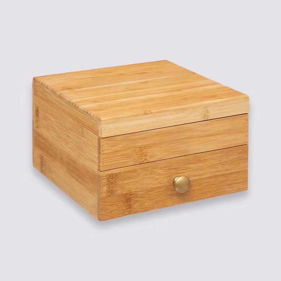 5FIVE Malá šperkovnica so zrkadlom Bambus