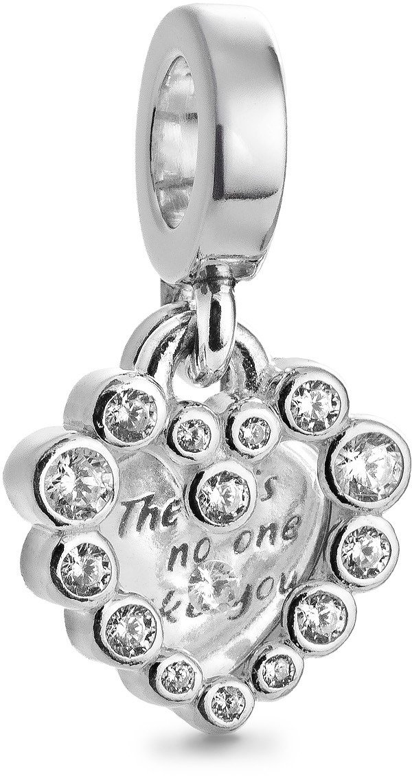 PANDORA 793765C01 Dvojitý visiaci Trblietavé srdce (Ag 925/1000, 2,4 g)