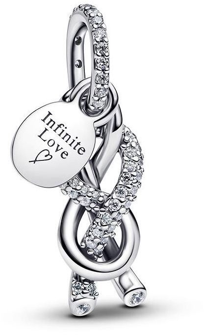 PANDORA 793780C01 Visiaci uzol nekonečna s pavé (Ag 925/1000, 2,5 g)