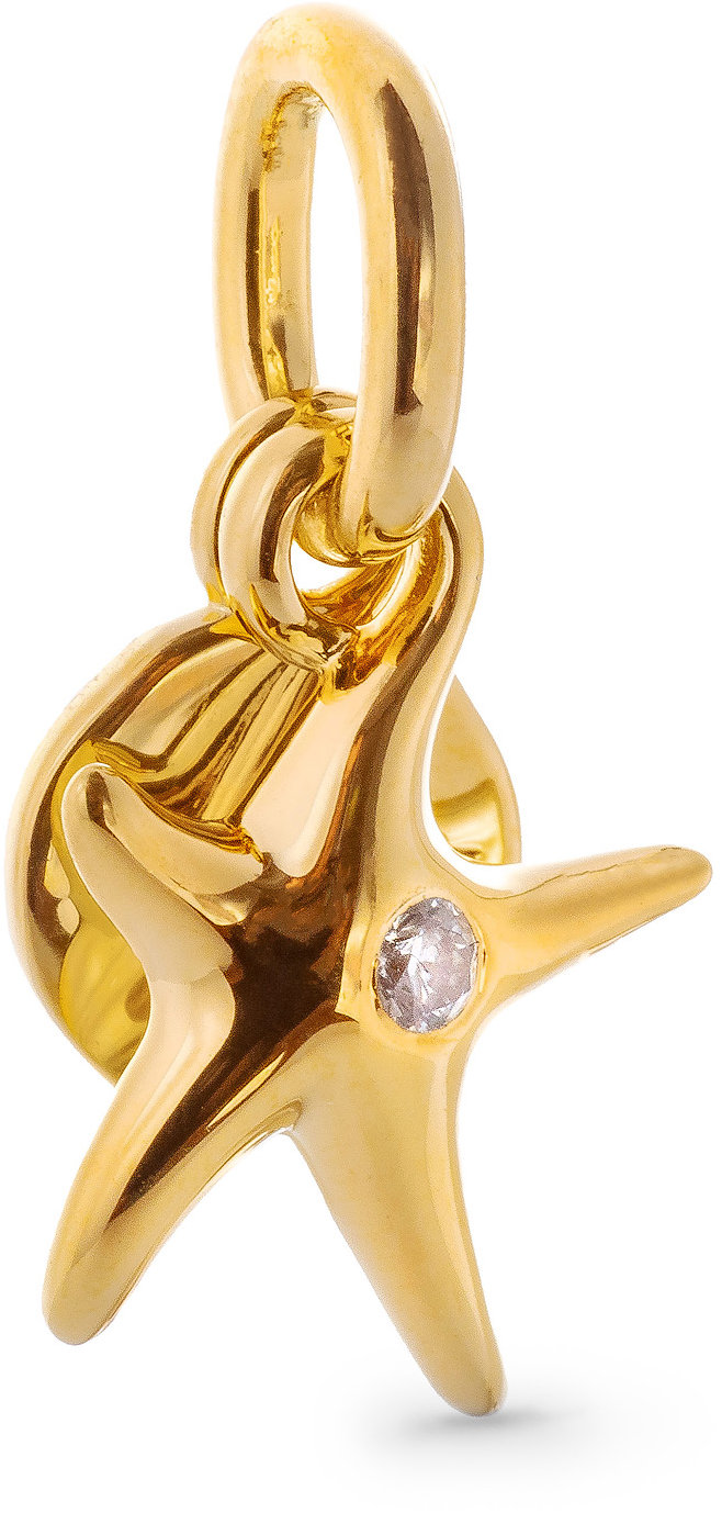 PANDORA 763892C01 Dvojitý visiaci Morská hviezdica (Ag 925/1000, 1,7 g)