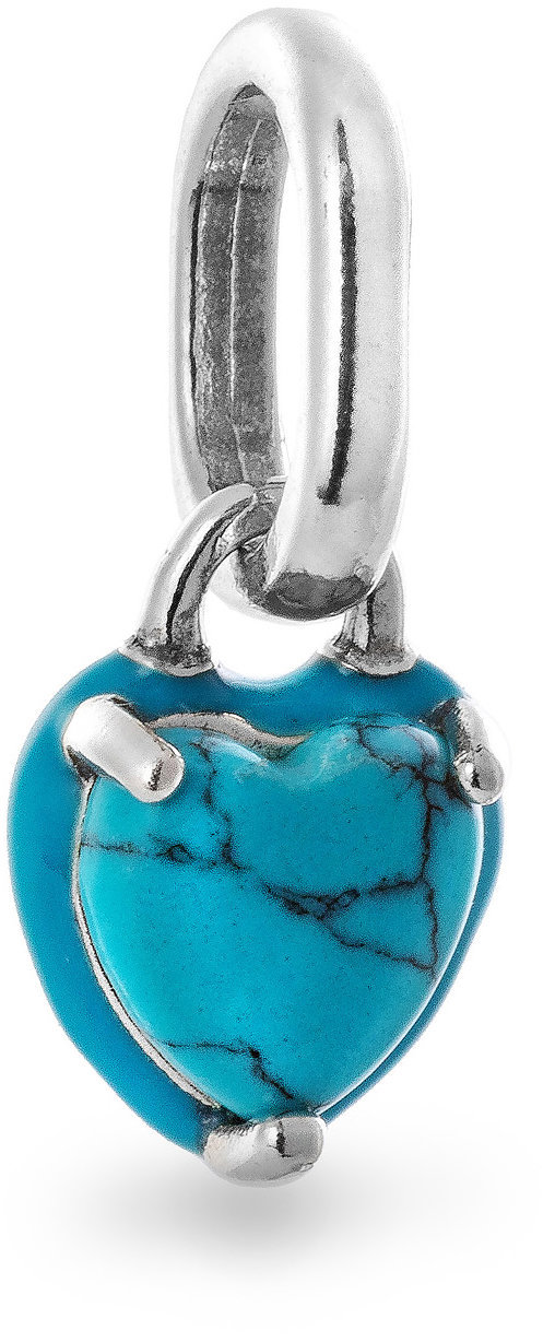 PANDORA 793827C01 Mini visiaci, Srdce tyrkysovej farby (Ag 925/1000, 0,6 g)