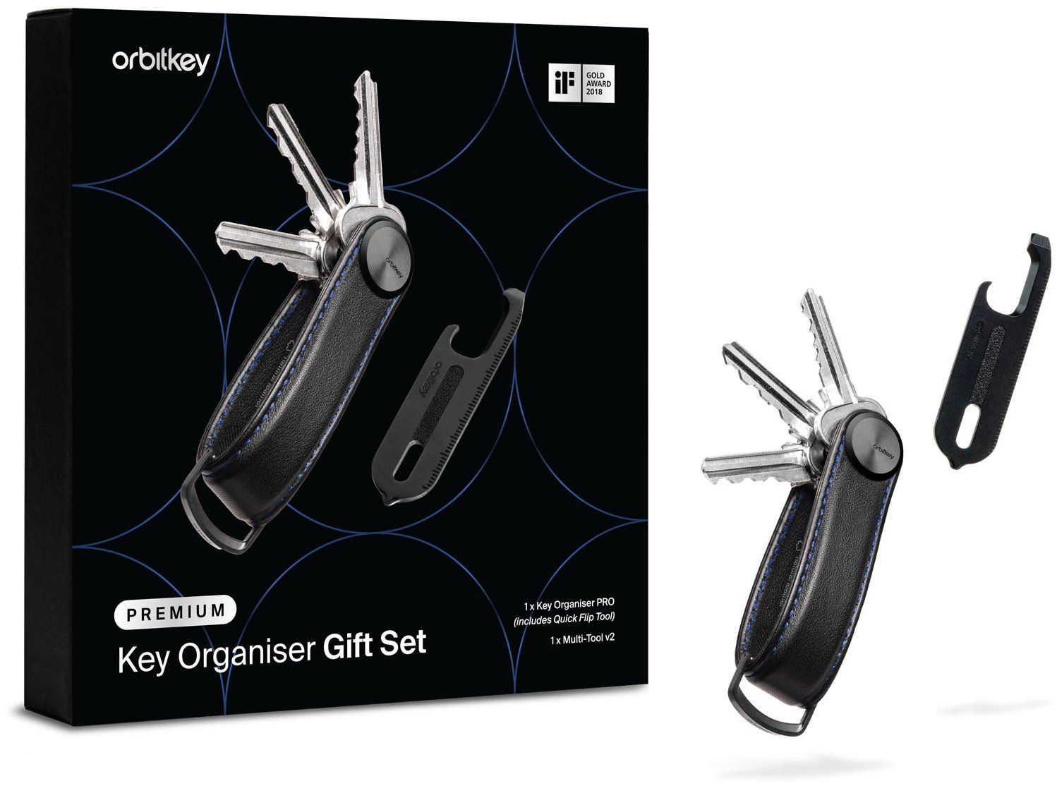 ORBITKEY Key Organiser Pro + Multitool V2 Sada