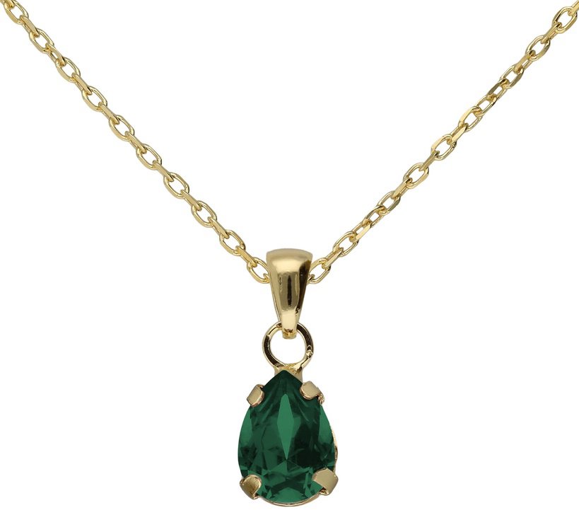 VICTORIACRUZ Short Birthstone Emerald (Ag 925/1000, 2,2 g)