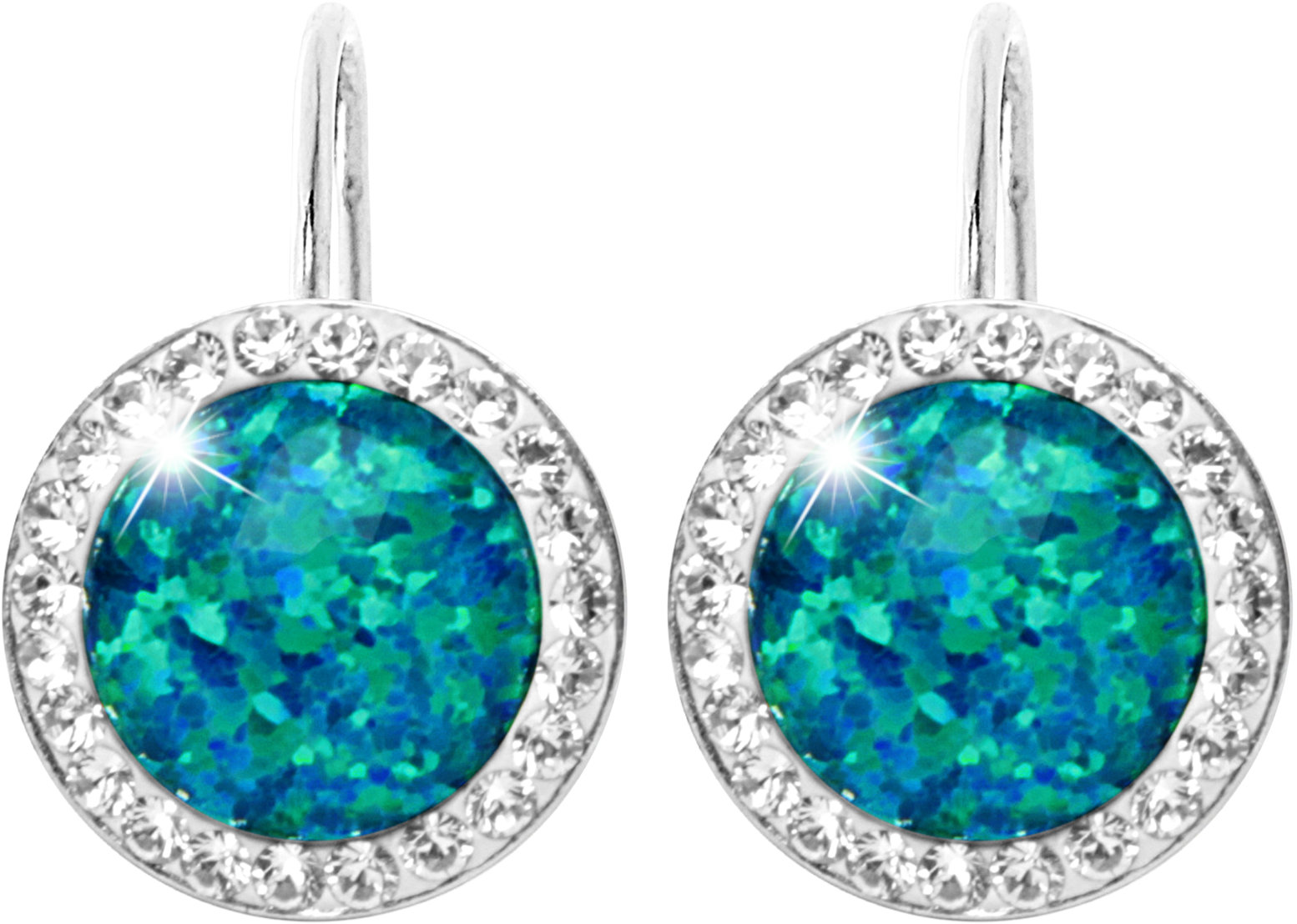 JSB Bijoux Opály s krištáľovými kameňmi Swarovski Pas 92400025pas (Ag 925/1000, 2,1 g)