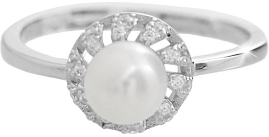 JSB Bijoux Riečna perla s obvodom Kubických zirkónov Crystal 92700576cr (Ag 925/1000, 2,35 g)
