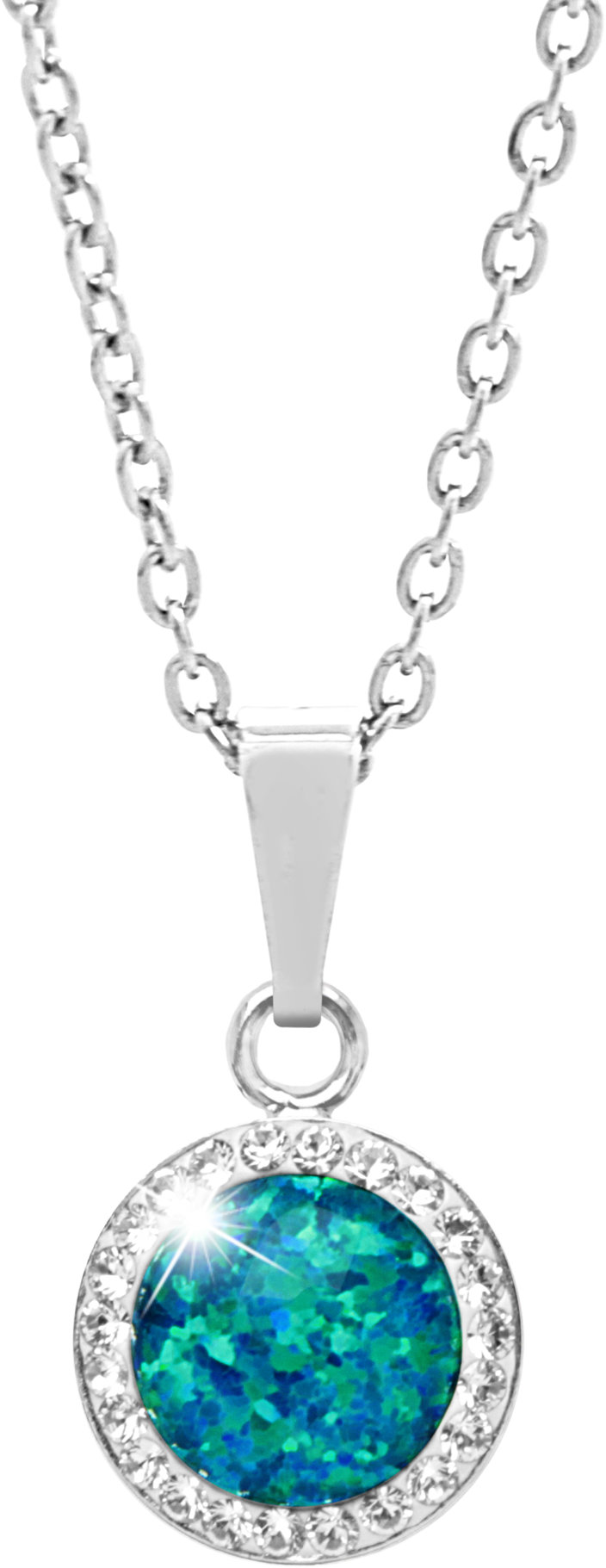 JSB Bijoux Opál s krištáľovými kameňmi Swarovski Pas 92300025pas (Ag 925/1000, 2,1 g)