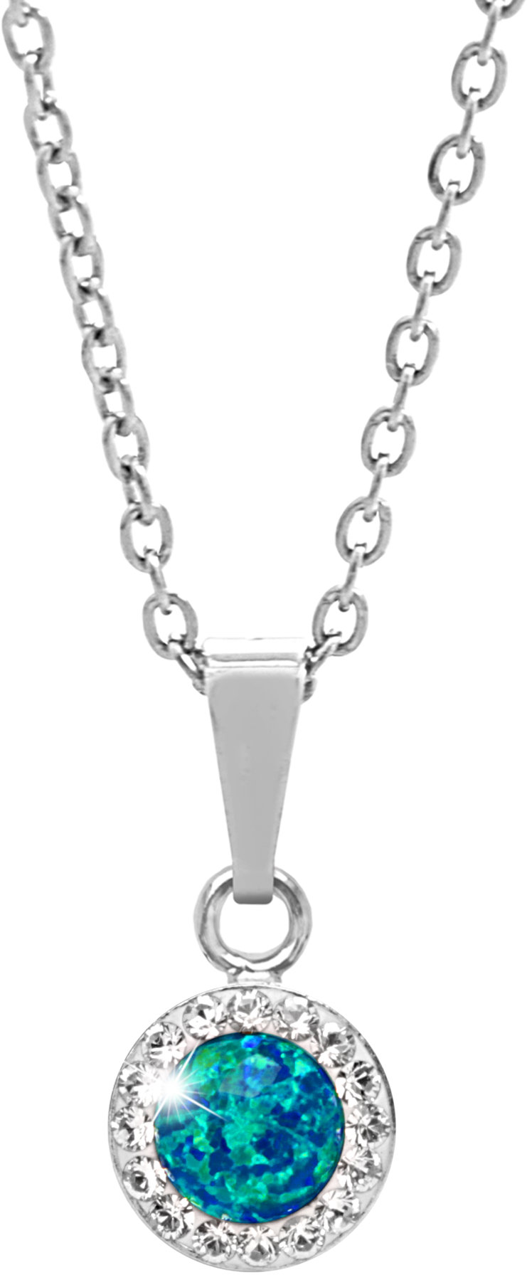 JSB Bijoux Opál s krištáľovými kameňmi Swarovski Pas 92300040pas (Ag 925/1000, 1,86 g)