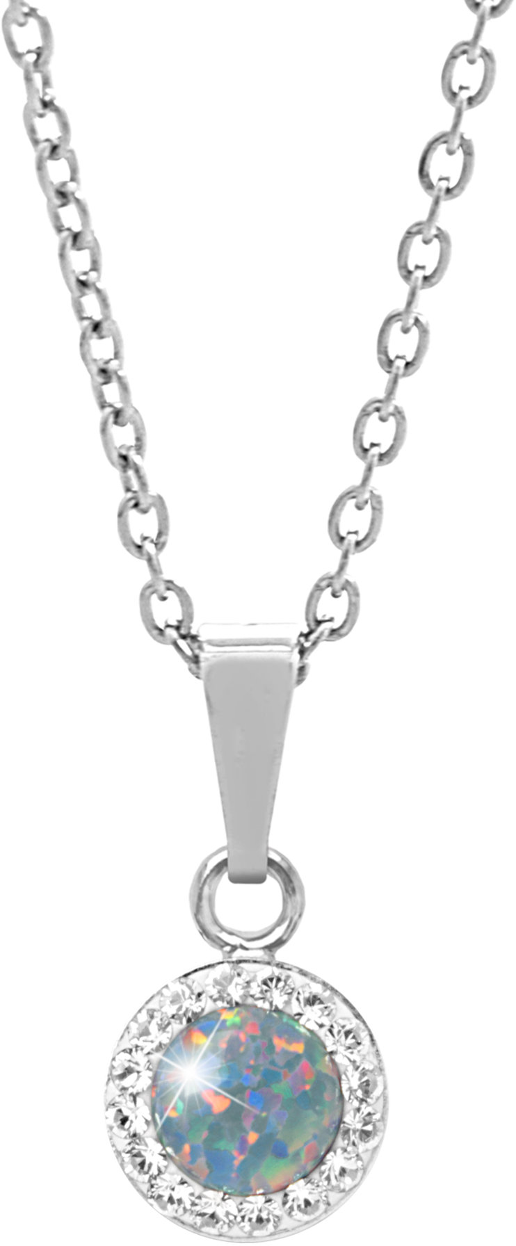 JSB Bijoux Opál s krištáľovými kameňmi Swarovski Australian Shadow 92300040aust (Ag 925/1000, 1,86