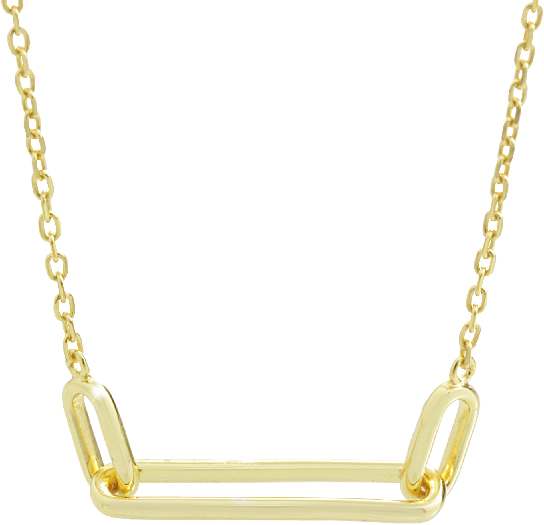 JSB Bijoux Prepojené ovály pozlátené 92300521g (Ag 925/1000, 3,52 g)
