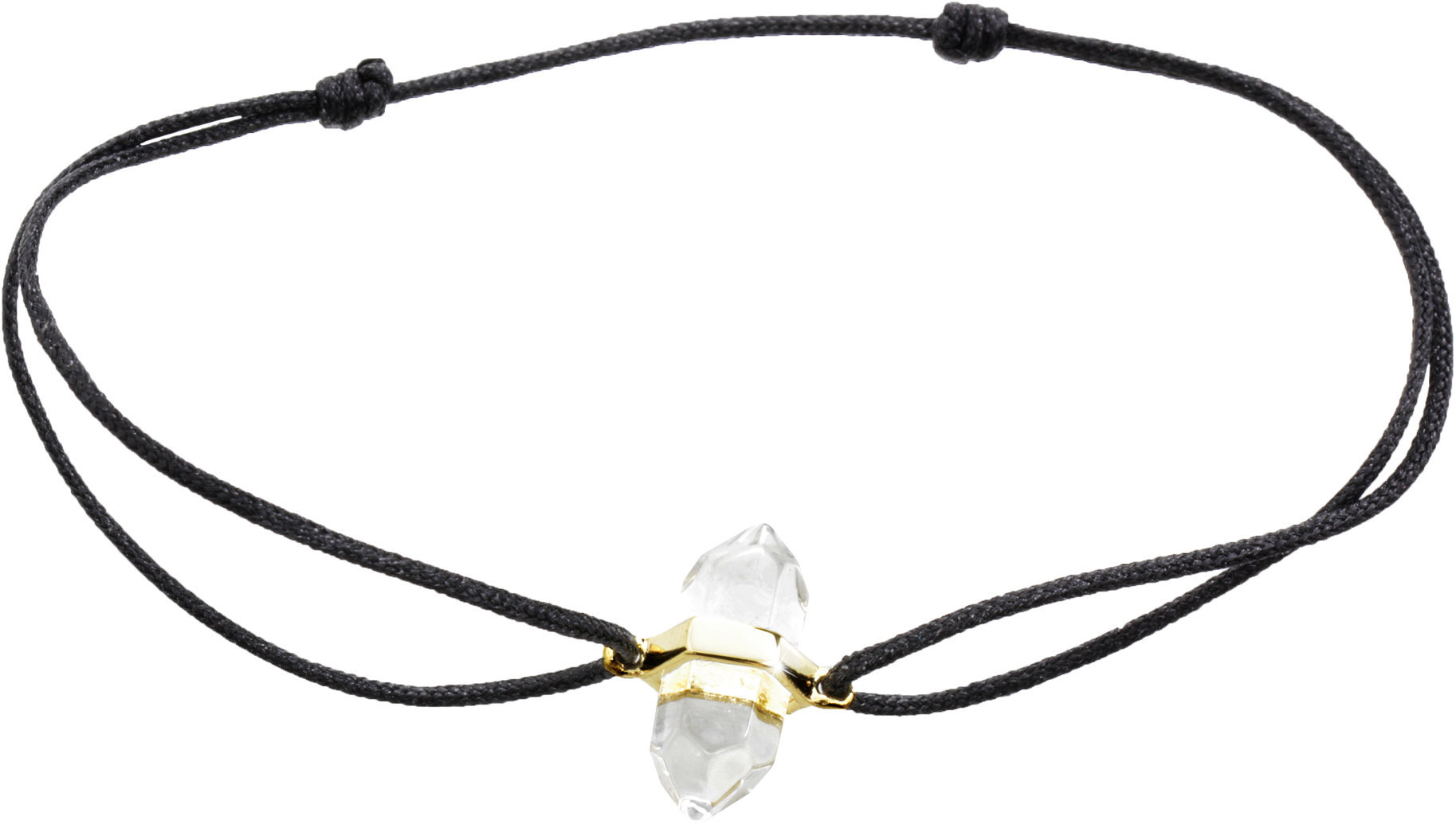 JSB Bijoux Krištáľ na šnúrke pozlátený 92500529g-cr (Ag 925/1000, 1,04 g)