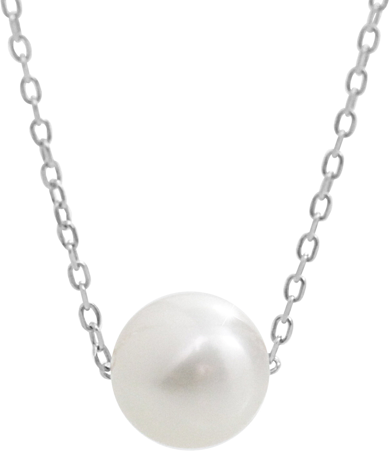JSB Bijoux Samostatná riečna perla s priemerom 8 mm White 92300542wh (Ag 925/1000, 2 g)
