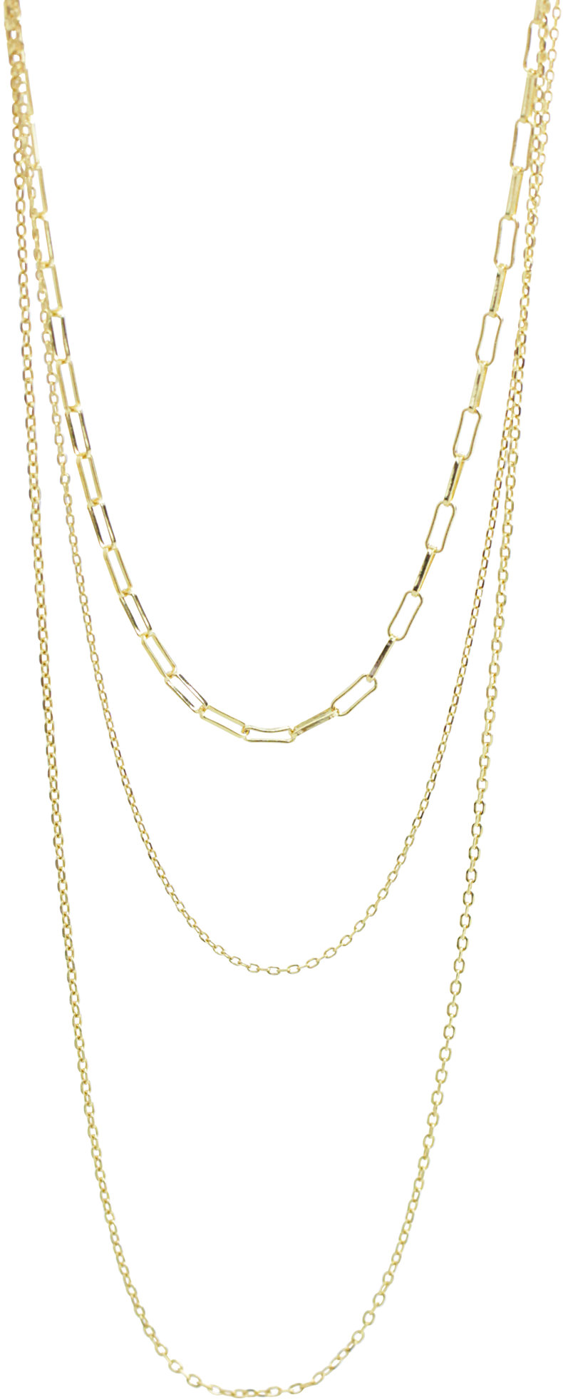 JSB Bijoux Trojitá retiazka pozlátená 92300585g (Ag 925/1000, 6,35 g)