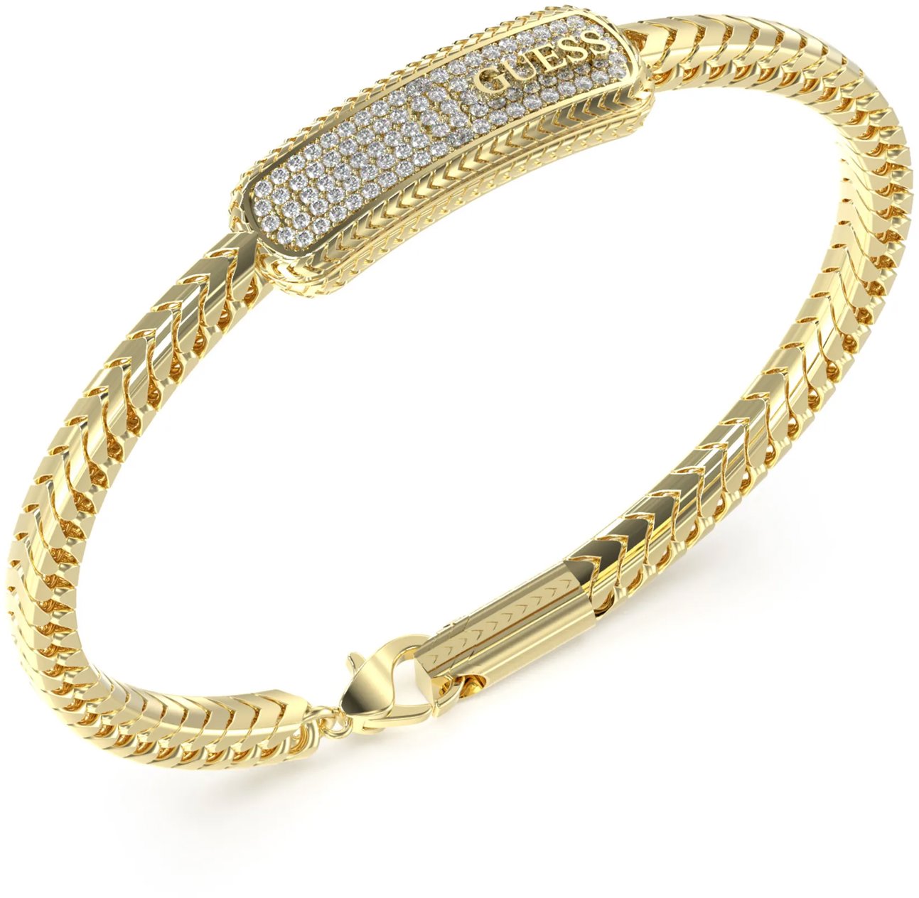 GUESS Gents Gold Tone Bracelet JUMB05018JWYGS
