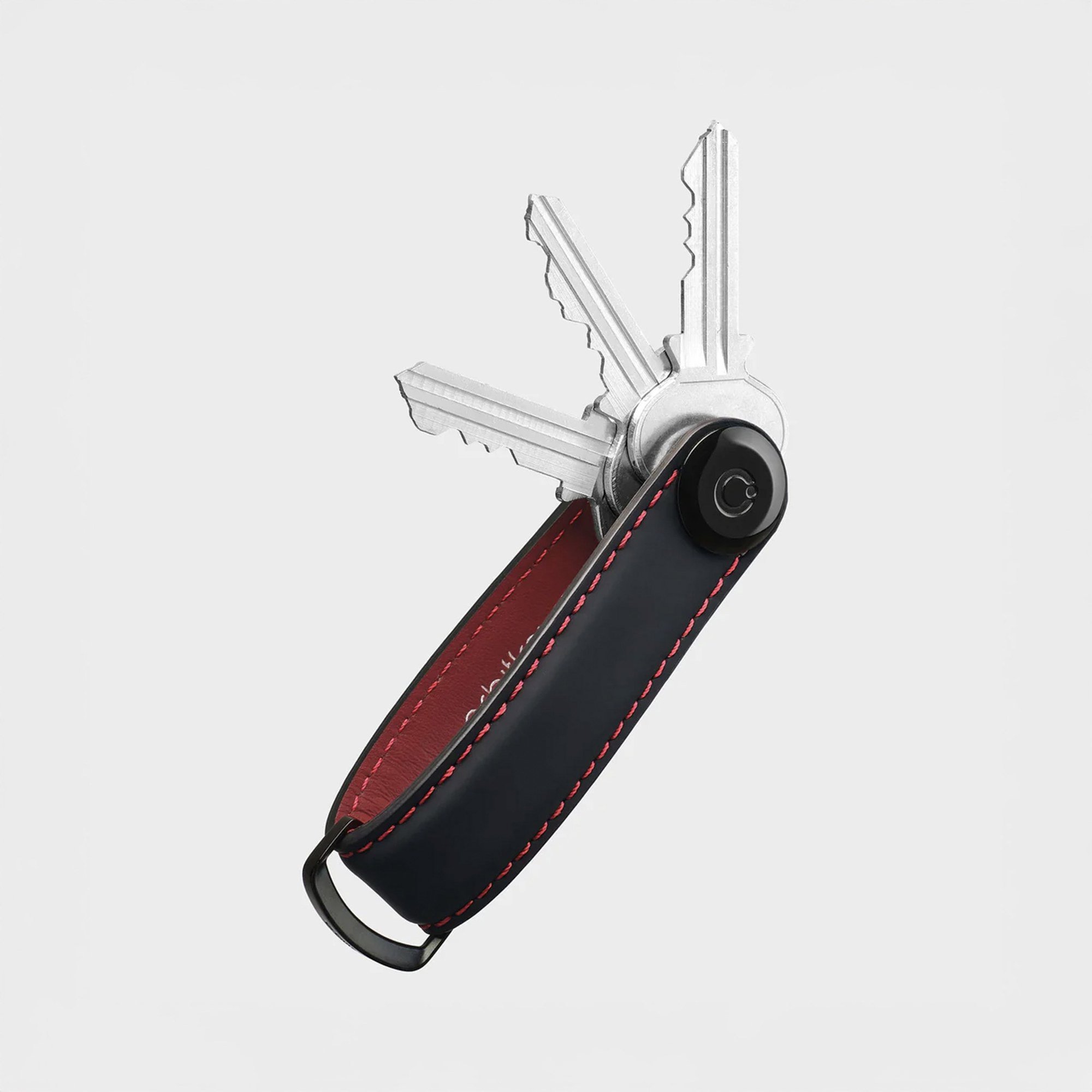 ORBITKEY Key Organiser Matte Leather – Ember