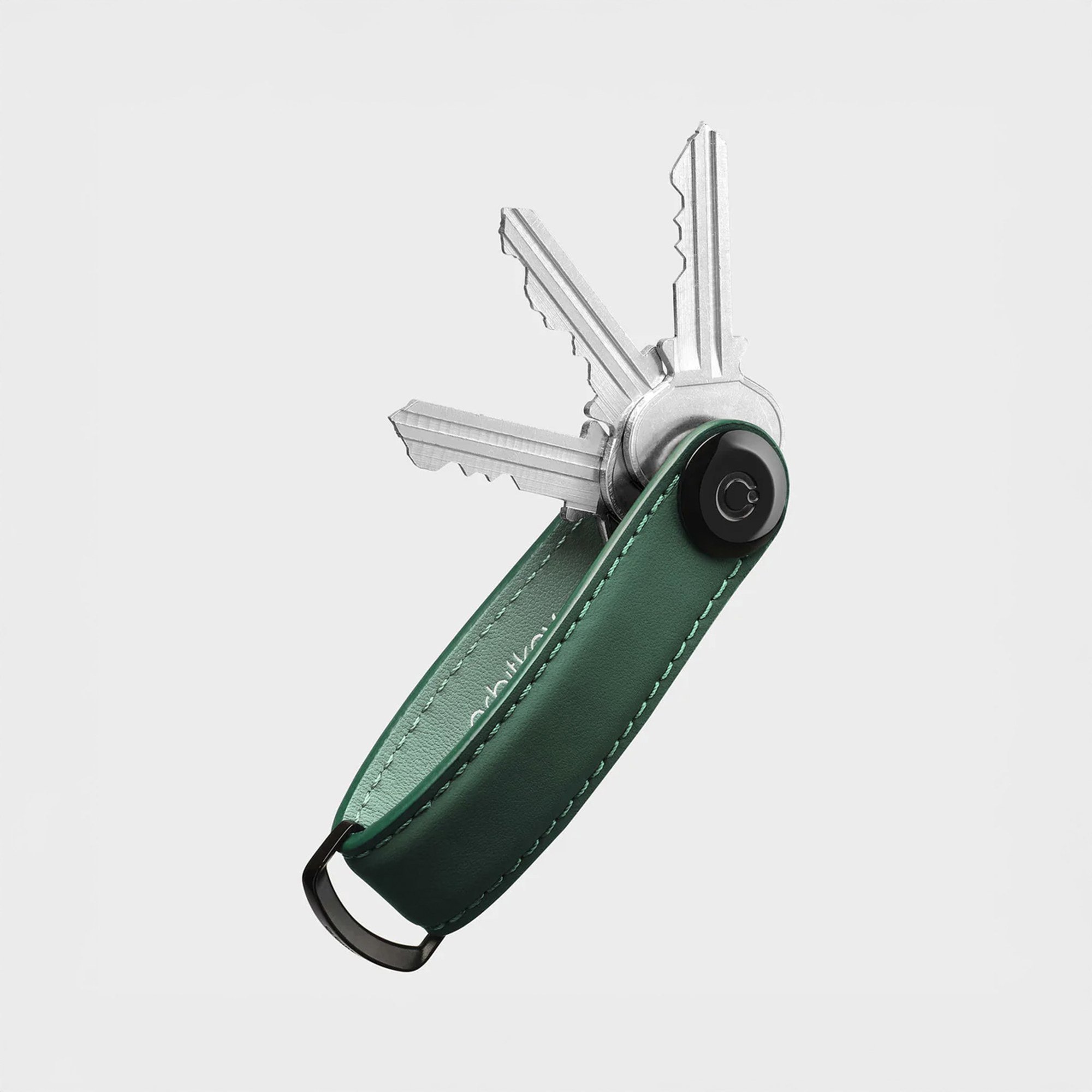 ORBITKEY Key Organiser Matte Leather – Forest